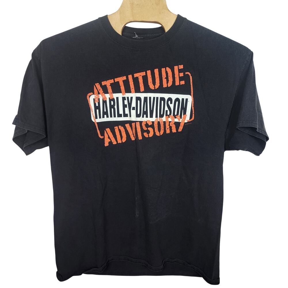 Men's Harley Davidson Attitude Advisory Caliente T shirt San Antonio Texas 2XL